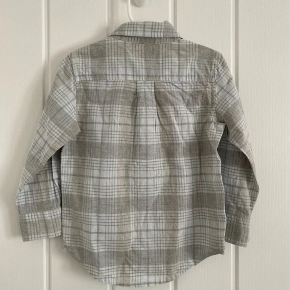 NWT babyGap Toddler Boys Plaid Shirt Gap Size 3 - Picture 4 of 5